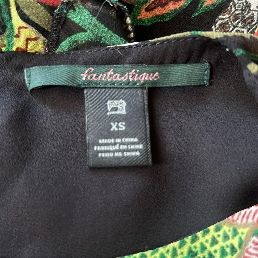 Maison Scotch Yeah Jungle Floral Print Dress Size Black/Green Size XS - Picture 13 of 13